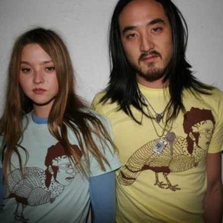 Devon Aoki and her half-sibling Steve Aoki together.